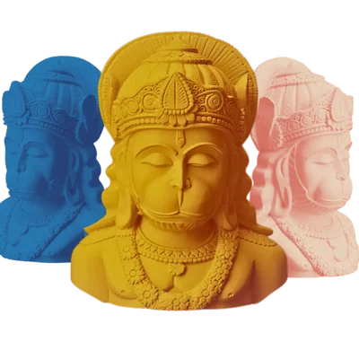 Mô hình tượng Lord Hanuman chi tiết sắc nét cho in 3D
