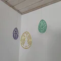 Bộ sưu tập trứng Phục sinh 3D trang trí treo tường độc đáo - Thumbnail 3