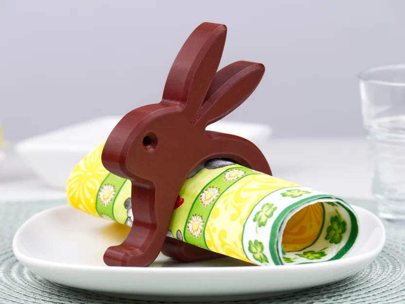 Vòng giữ khăn ăn Thỏ Phục Sinh (Easter Bunny Napkin Ring) - Image 1