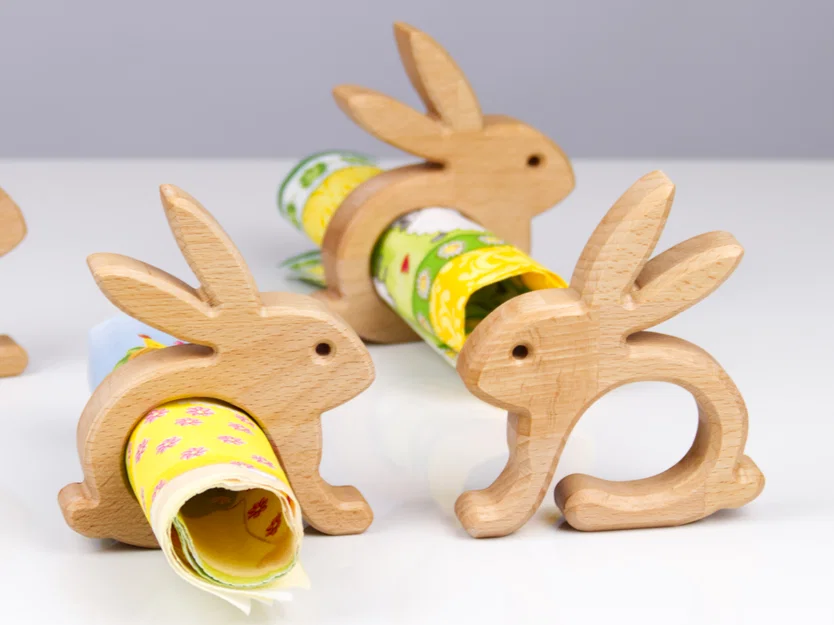 Vòng giữ khăn ăn Thỏ Phục Sinh (Easter Bunny Napkin Ring) - Image 3