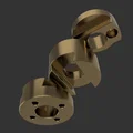 Khớp nối Oldham T8 cho trục Z (Oldham Coupling T8 Z-axis) - Thumbnail 2
