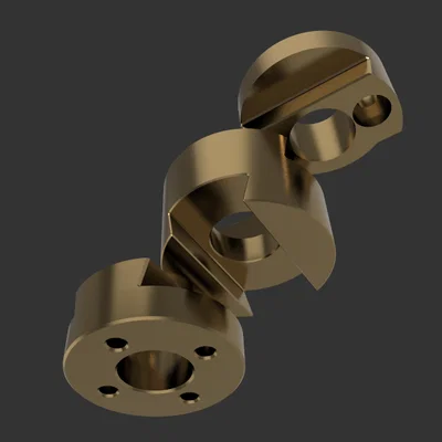 Khớp nối Oldham T8 cho trục Z (Oldham Coupling T8 Z-axis)