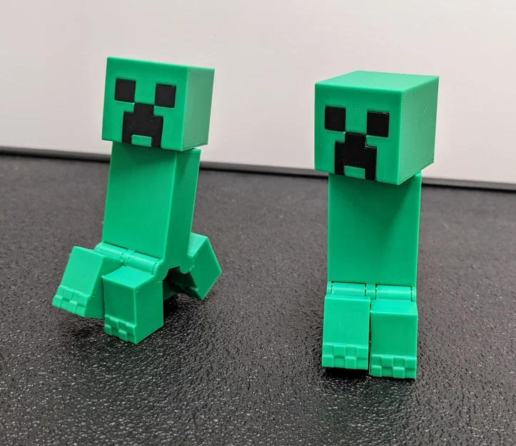 Creeper Minecraft Khớp Nối (Articulated) – Print-In-Place - Image 1
