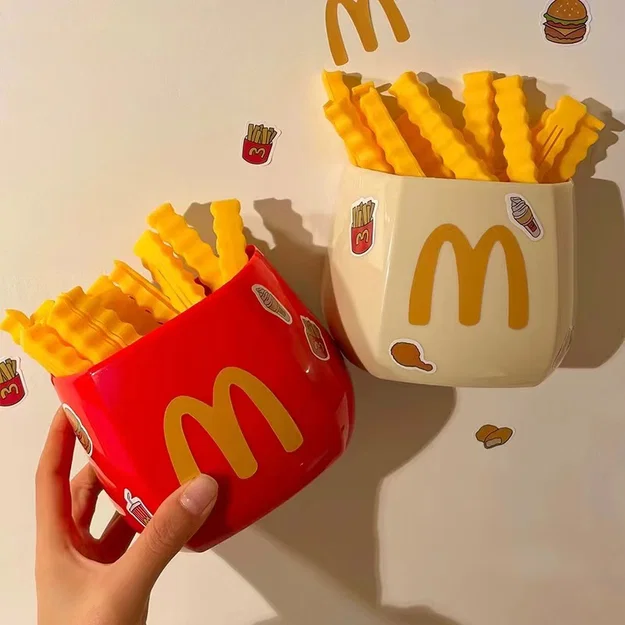 Mô hình kẹp miệng túi hình khoai tây chiên 3D cực dễ thương - Image 1