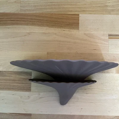 Mẫu kệ treo tường hình nấm kép (Double Mushroom Shelf) in 3D