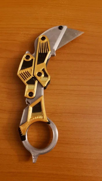 Dao rọc giấy karambit gập Clicky - không overhangs - Image 1