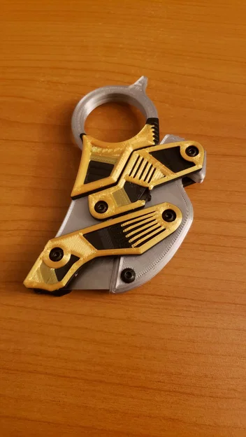 Dao rọc giấy karambit gập Clicky - không overhangs - Image 5