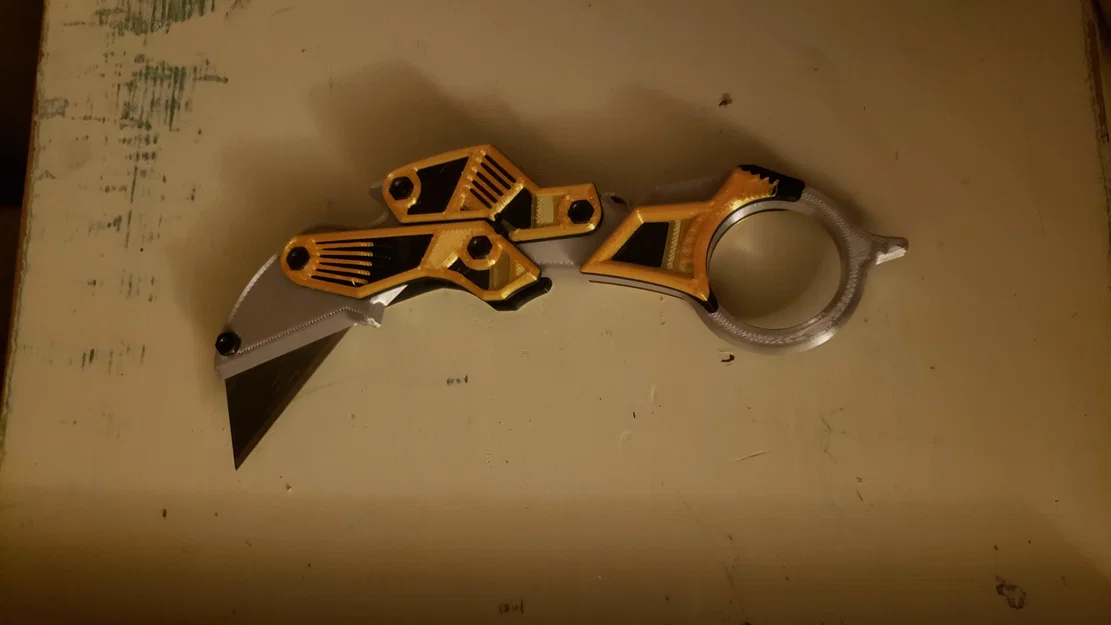 Dao rọc giấy karambit gập Clicky - không overhangs - Image 6