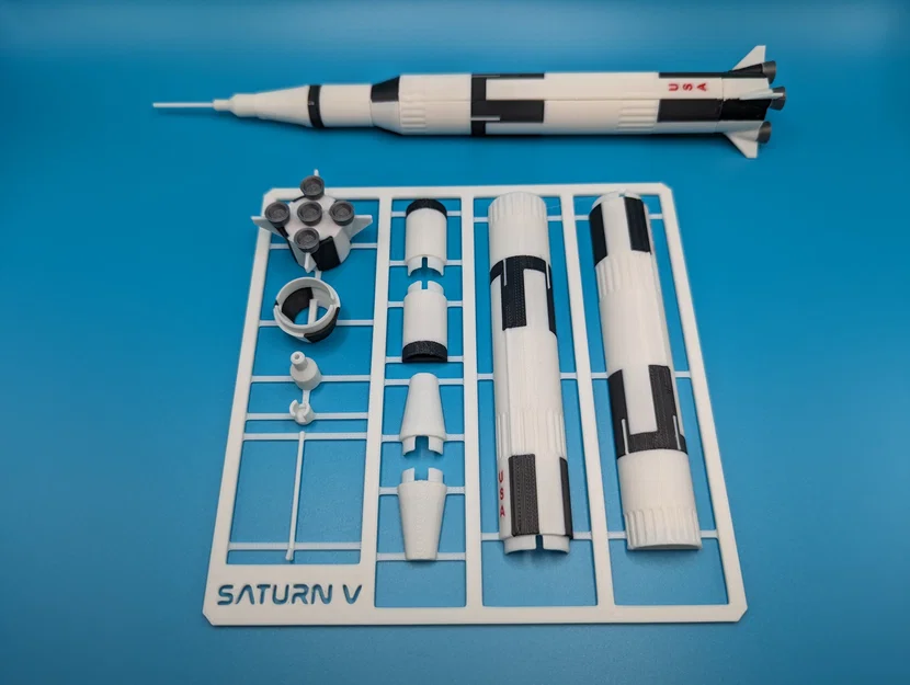 NASA Saturn V Kit Card – Thẻ kit mô hình Saturn V - Image 1