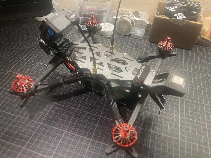 AOS 7 Parts – Bộ holder GPS/ELRS & bracket DJI Air Unit O2 - Image 1