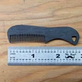 Lược Mini Bỏ Túi Cho Râu Và Ria Mép (Mustache/Beard Comb Keychain) - Thumbnail 2