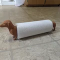 Giá treo giấy cuộn hình Dachshound (Dachshound Paper Towel Holder) - Thumbnail 1
