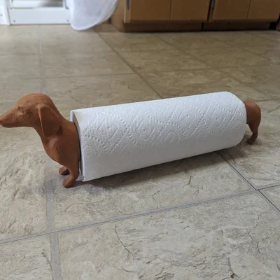 Giá treo giấy cuộn hình Dachshound (Dachshound Paper Towel Holder)
