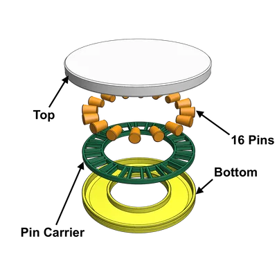 Mini Turntable (100mm lazy susan) - Mâm xoay mini 100mm