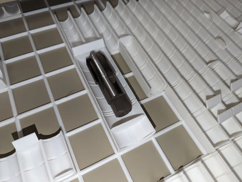 Gridfinity Modular Bit Organizer – Khay mô-đun sắp xếp mũi khoan/taro - Image 3