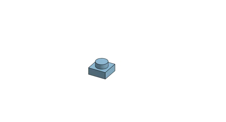 Mô hình mảnh ghép Lego 1x1 Plate in 3D tùy chỉnh - Image 1