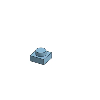 Mô hình mảnh ghép Lego 1x1 Plate in 3D tùy chỉnh