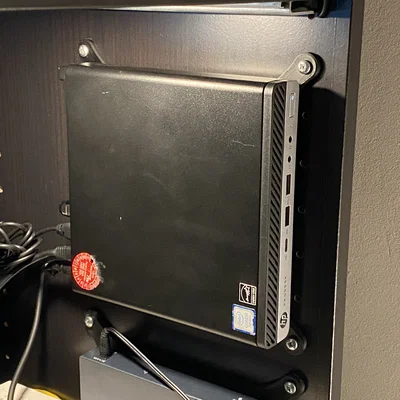 Ngàm treo máy tính mini HP ProDesk 600 G3 cho tủ IKEA PAX