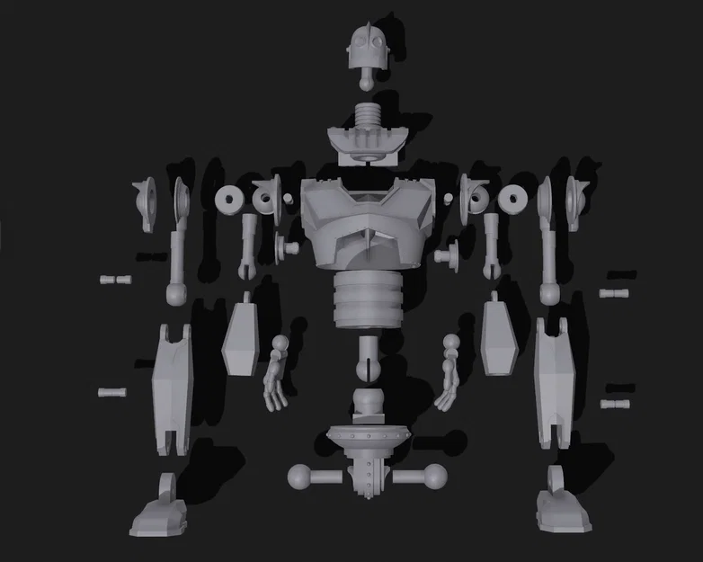 Mô hình 3D Iron Giant lắp ráp chi tiết cho fan hâm mộ - Image 1