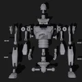 Mô hình 3D Iron Giant lắp ráp chi tiết cho fan hâm mộ - Thumbnail 1