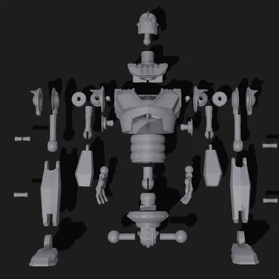 Mô hình 3D Iron Giant lắp ráp chi tiết cho fan hâm mộ
