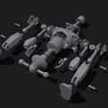 Mô hình 3D Iron Giant lắp ráp chi tiết cho fan hâm mộ - Thumbnail 2