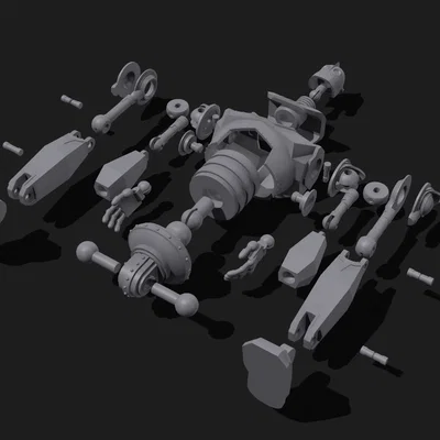 Mô hình 3D Iron Giant lắp ráp chi tiết cho fan hâm mộ