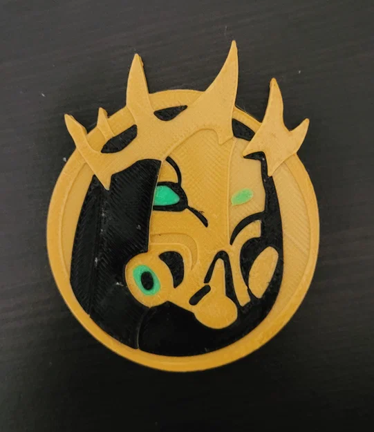 Mô hình 3D Huy hiệu Hades Medallion - Phụ kiện độc đáo từ Fortnite - Image 1