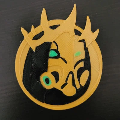 Mô hình 3D Huy hiệu Hades Medallion - Phụ kiện độc đáo từ Fortnite