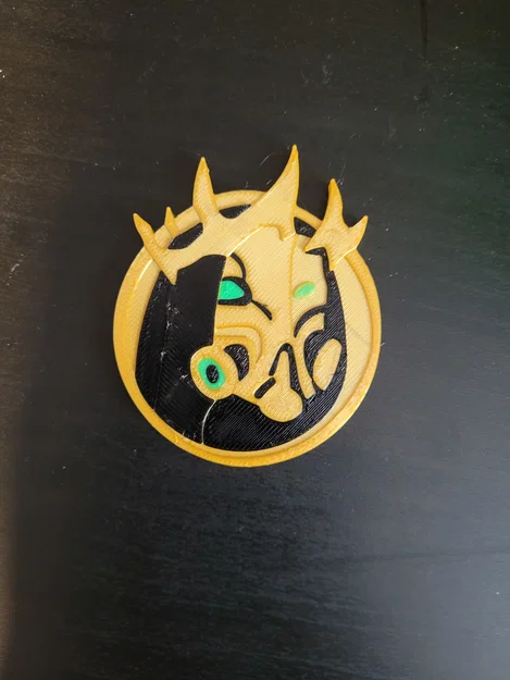 Mô hình 3D Huy hiệu Hades Medallion - Phụ kiện độc đáo từ Fortnite - Image 3