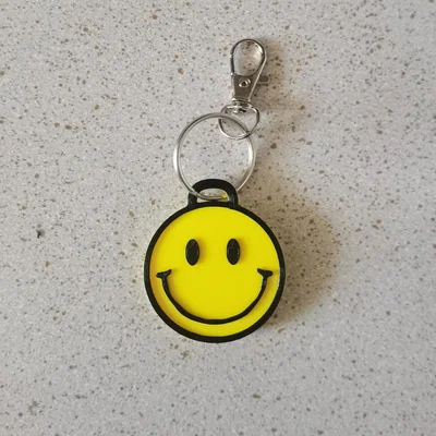 Mẫu in 3D móc khóa mặt cười (Smiley Face Keychain) dễ thương