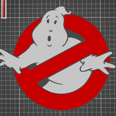 Mô hình logo Ghostbusters ấn tượng cho máy in 3D đa màu