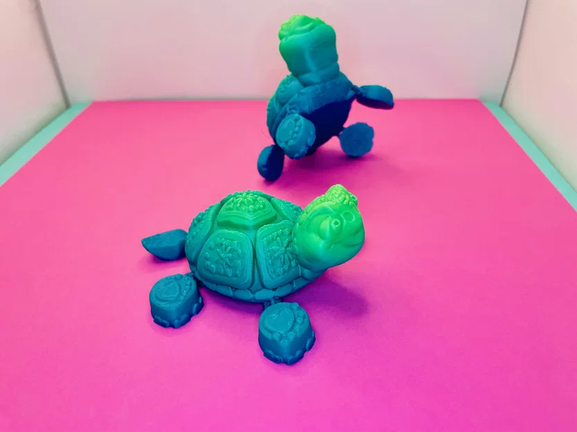 Mô hình rùa 3D siêu đáng yêu với khớp chân linh hoạt (Turtle Flexi Feet) - Image 2