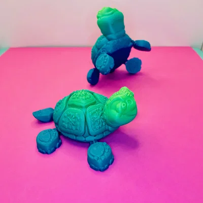 Mô hình rùa 3D siêu đáng yêu với khớp chân linh hoạt (Turtle Flexi Feet)