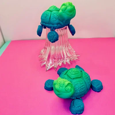 Mô hình rùa 3D siêu đáng yêu với khớp chân linh hoạt (Turtle Flexi Feet)