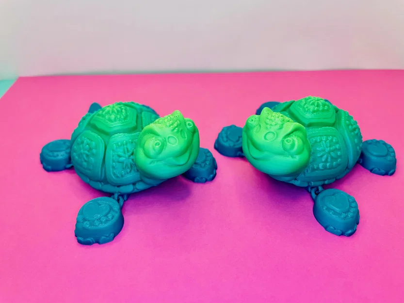 Mô hình rùa 3D siêu đáng yêu với khớp chân linh hoạt (Turtle Flexi Feet) - Image 9
