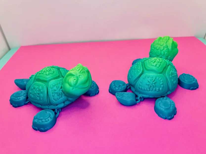 Mô hình rùa 3D siêu đáng yêu với khớp chân linh hoạt (Turtle Flexi Feet) - Image 11