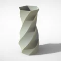 Mẫu in 3D bình hoa xoắn ốc hiện đại trang trí nhà cửa - Thumbnail 3