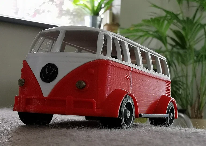Mô hình xe đua VW Bus cổ điển 3D: Thiết kế độc đáo và chi tiết - Image 1