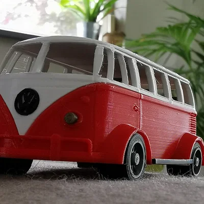 Mô hình xe đua VW Bus cổ điển 3D: Thiết kế độc đáo và chi tiết