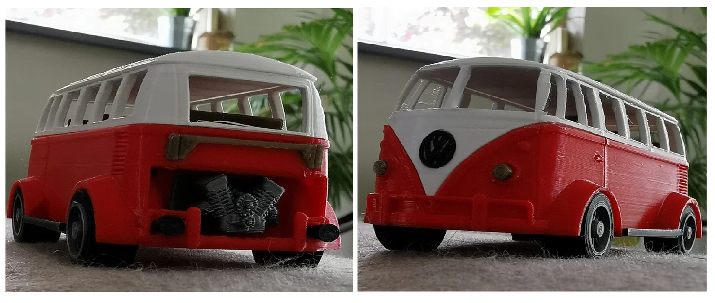 Mô hình xe đua VW Bus cổ điển 3D: Thiết kế độc đáo và chi tiết - Image 2