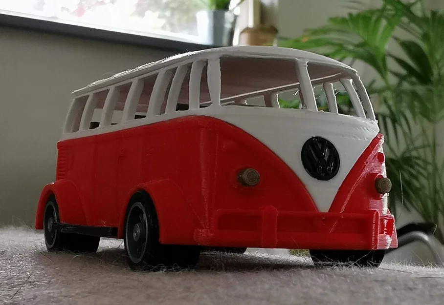 Mô hình xe đua VW Bus cổ điển 3D: Thiết kế độc đáo và chi tiết - Image 3