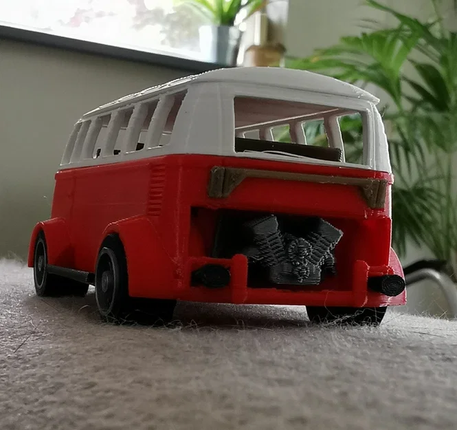 Mô hình xe đua VW Bus cổ điển 3D: Thiết kế độc đáo và chi tiết - Image 5