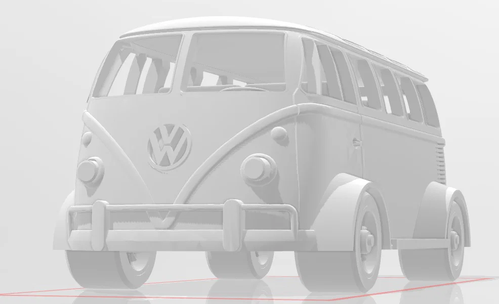 Mô hình xe đua VW Bus cổ điển 3D: Thiết kế độc đáo và chi tiết - Image 10
