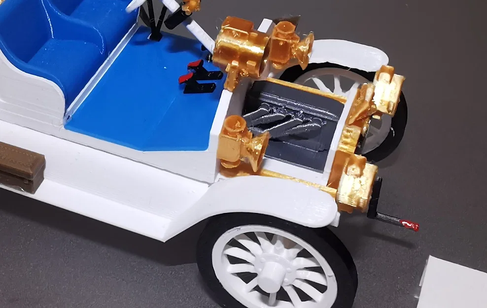 Mô hình xe cổ Ford Model T Speedster 1922 in 3D cực đẹp - Image 2