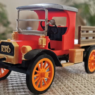 Mô hình xe tải Ford TT 1919 tỷ lệ 1:22 - File in 3D chi tiết