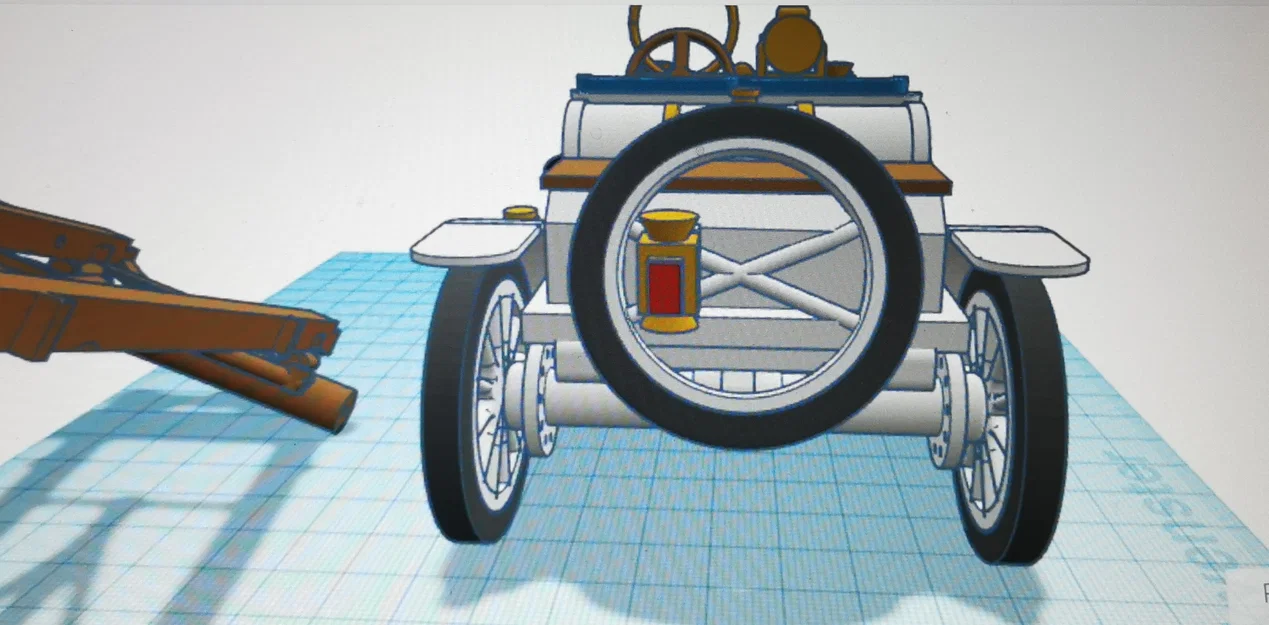 Mô hình xe cổ Ford Model T Speedster 1922 in 3D cực đẹp - Image 7