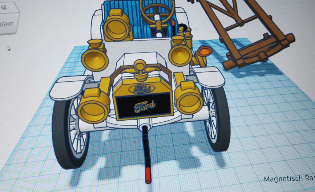 Mô hình xe cổ Ford Model T Speedster 1922 in 3D cực đẹp - Image 9