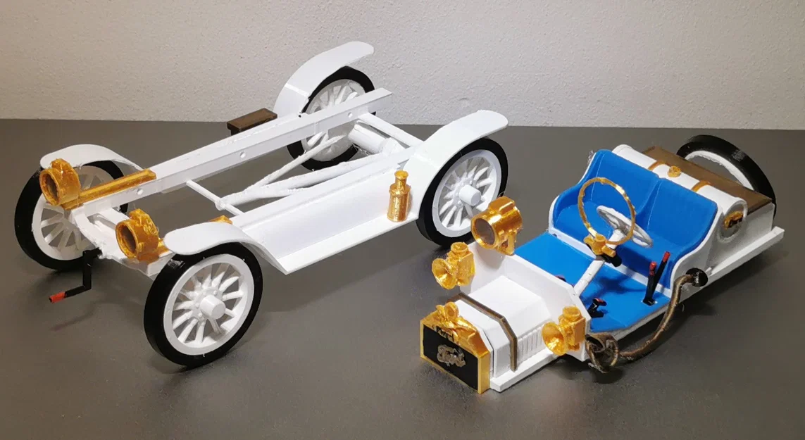 Mô hình xe cổ Ford Model T Speedster 1922 in 3D cực đẹp - Image 10