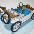 Mô hình xe cổ Ford Model T Speedster 1922 in 3D cực đẹp - Thumbnail 12